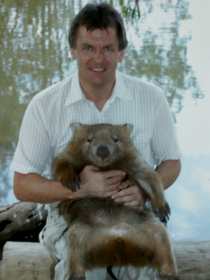Bild mit Wombat