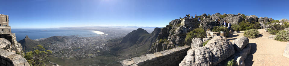 Panoramoblick vom Tafelberg