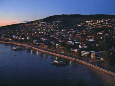 Hobart am Abend
